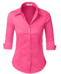 2Sable Long Sleeve Top I'm The Boss Button Down Shirt