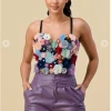 THE SANG CLOTHING Catch The Bouquet Floral Corset Corsets