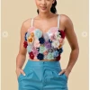 THE SANG CLOTHING Catch The Bouquet Floral Corset