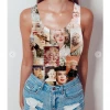 XYNC Graphic Tank & Tee Shirts Marilyn Face Tank Tan Top 2 XYNC Graphic Tank & Tee Shirts Marilyn Face Tank Tan Top