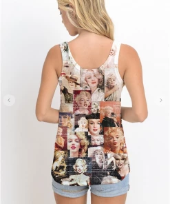 XYNC Graphic Tank & Tee Shirts Marilyn Face Tank Tan Top 8 XYNC Graphic Tank & Tee Shirts Marilyn Face Tank Tan Top