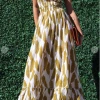Dress Day Crazy For You Smocked Maxi Leaf Maxi Dresses & Jumpsuits