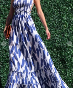 Dress Day Crazy For You Smocked Maxi Leaf