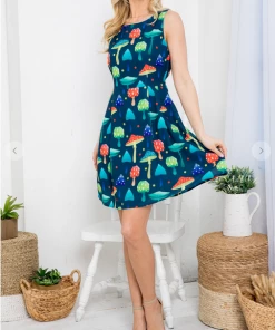 LA SOUL Miranda Mushroom Dress Printed Dresses