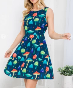 LA SOUL Miranda Mushroom Dress Printed Dresses
