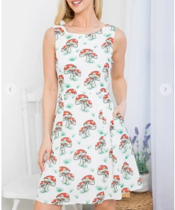 LA SOUL Mindy Mushroom Dress Printed Dresses