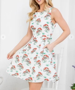 LA SOUL Mindy Mushroom Dress Printed Dresses