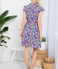 LA SOUL Fresh Floral Dress Printed Dresses