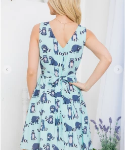 LA SOUL Racoon Party Dress Printed Dresses