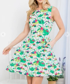 LA SOUL Printed Dresses Feeling Froggy Dress