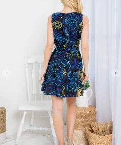 LA SOUL Printed Dresses Stary Night Dress