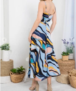 LA SOUL Printed Dresses Sabrina Water Wave Cut Out Dress 9 LA SOUL Printed Dresses Sabrina Water Wave Cut Out Dress