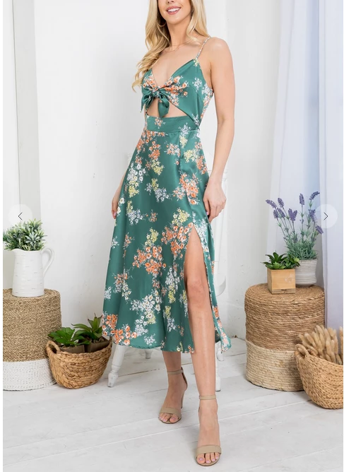 LA SOUL Sabrina Sea Green Cut Out Dress 4 LA SOUL Sabrina Sea Green Cut Out Dress