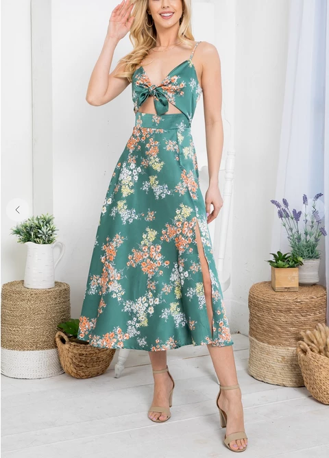 LA SOUL Sabrina Sea Green Cut Out Dress 5 LA SOUL Sabrina Sea Green Cut Out Dress