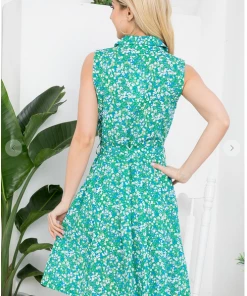 LA SOUL Cute As A Button Sea Green Dress