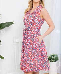 LA SOUL Cute As A Button Tomato Dress