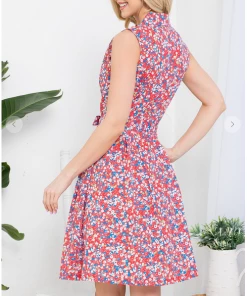 LA SOUL Cute As A Button Tomato Dress