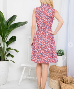 LA SOUL Cute As A Button Tomato Dress