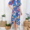 LA SOUL Printed Dresses Day Dreaming Blue Floral Dress