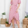 LA SOUL Printed Dresses Day Dreaming Hot Pink Floral Dress