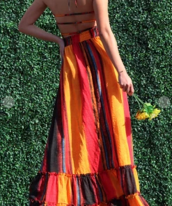 LA SOUL Maxi Dresses & Jumpsuits Crazy For You Smocked Stripe Maxi Dress