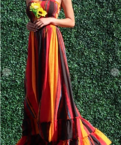 Dress Day Crazy For You Smocked Stripe Maxi Dress Maxi Dresses & Jumpsuits