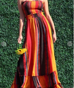 LA SOUL Maxi Dresses & Jumpsuits Crazy For You Smocked Stripe Maxi Dress