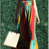 Dress Day Crazy For You Smocked Stripe Maxi Dress Maxi Dresses & Jumpsuits