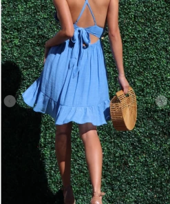 Dress Day The Angelica Mini Lace Ruffle Dress