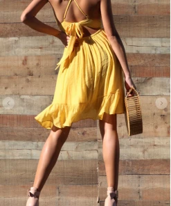 Dress Day Maxi Dresses & Jumpsuits The Angelica Mini Lace Ruffle Dress