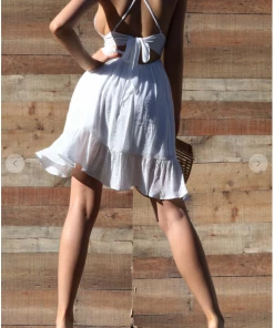 Dress Day The Angelica Mini Lace Ruffle Dress