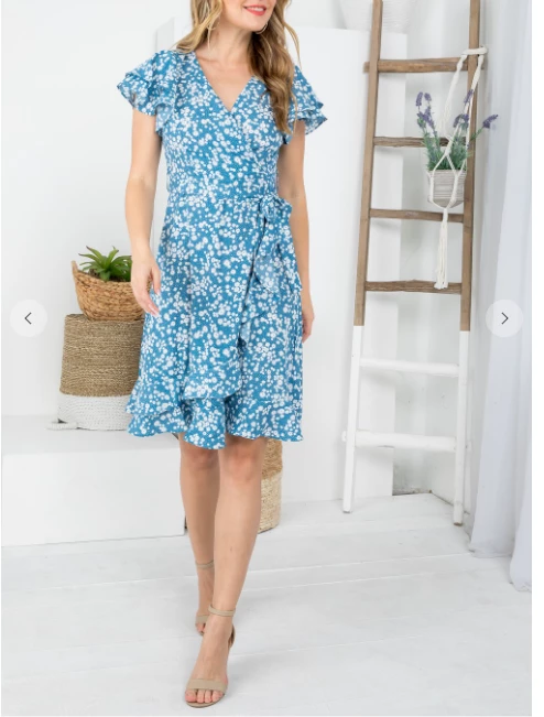 LA SOUL Printed Dresses Ocean Breeze Floral Dress 6 LA SOUL Printed Dresses Ocean Breeze Floral Dress