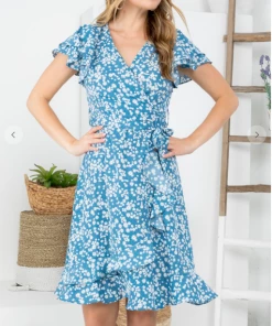 LA SOUL Printed Dresses Ocean Breeze Floral Dress