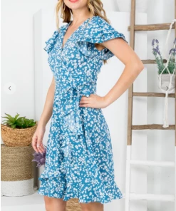 LA SOUL Printed Dresses Ocean Breeze Floral Dress 12 LA SOUL Printed Dresses Ocean Breeze Floral Dress