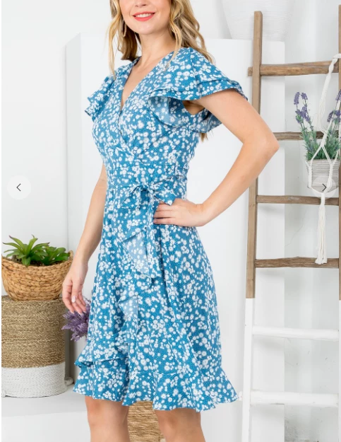 LA SOUL Printed Dresses Ocean Breeze Floral Dress 7 LA SOUL Printed Dresses Ocean Breeze Floral Dress