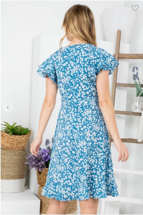 LA SOUL Printed Dresses Ocean Breeze Floral Dress 8 LA SOUL Printed Dresses Ocean Breeze Floral Dress