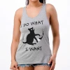 BEAR DANCE I Do What I Want Tank Top Grey
