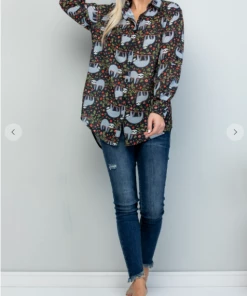 LA SOUL Sleepy Sloth Long Sleeve Top