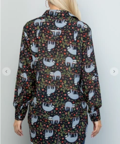 LA SOUL Sleepy Sloth Long Sleeve Top