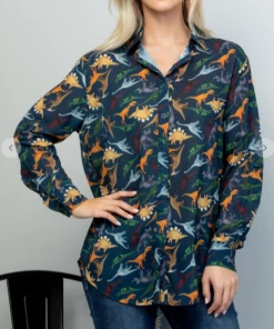 LA SOUL Land Of Dinosaurs Long Sleeve Top