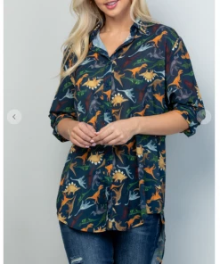 LA SOUL Land Of Dinosaurs Long Sleeve Top