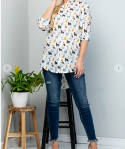 LA SOUL Cat & Friends Long Sleeve Top