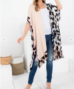 LA SOUL Never Mind Leopard Kimono Kimonos