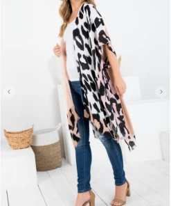 LA SOUL Never Mind Leopard Kimono Kimonos