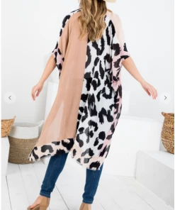 LA SOUL Never Mind Leopard Kimono Kimonos