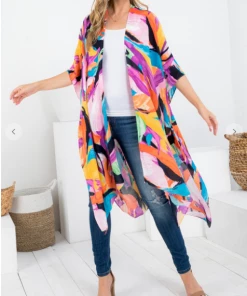 LA SOUL Color Me Happy Kimono Kimonos