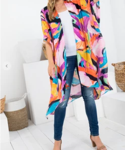 LA SOUL Color Me Happy Kimono Kimonos