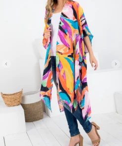 LA SOUL Color Me Happy Kimono Kimonos