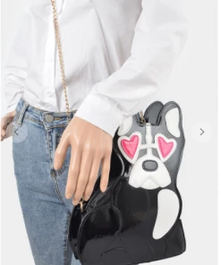 H&D Puppy Heart Eyes Purse Purses