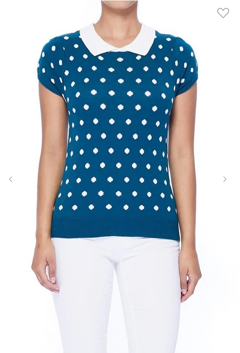 MAK-1 Pretty In Polka Dot Collar Top 18 MAK-1 Pretty In Polka Dot Collar Top